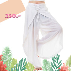 White Harem Aladdin Genie Belly Dance Pants FD102